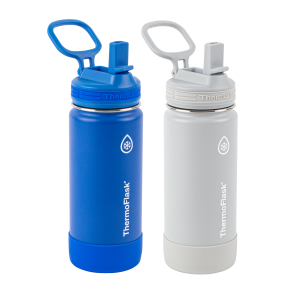16 oz Kids Water Bottle 2 Pack w/ Straw Lid