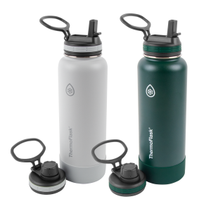 40oz Bottle With Four Lid Combo (2 Pack)